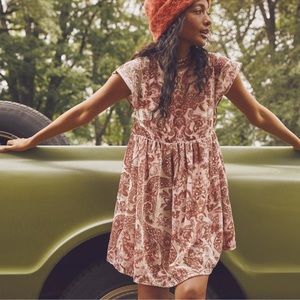 Free people velvet mini dress
